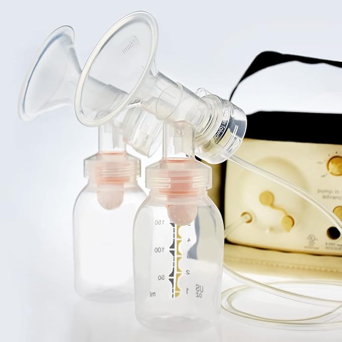 Maymom Breast Pump Kit Compatible with Medela Pump in Style Advanced Pump; 2xTwo-Piece 17mm Breastshield, 2 Valve, 4 Membrane, 2 Replacement Tubing; Replacement Part for Medela Shield, Valve