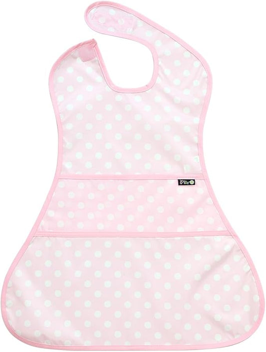 Full Coverage Waterproof Feeding Bib for Toddlers – Extra Long Apron Bib for Mealtime, Self-Feeding, BPA-Free