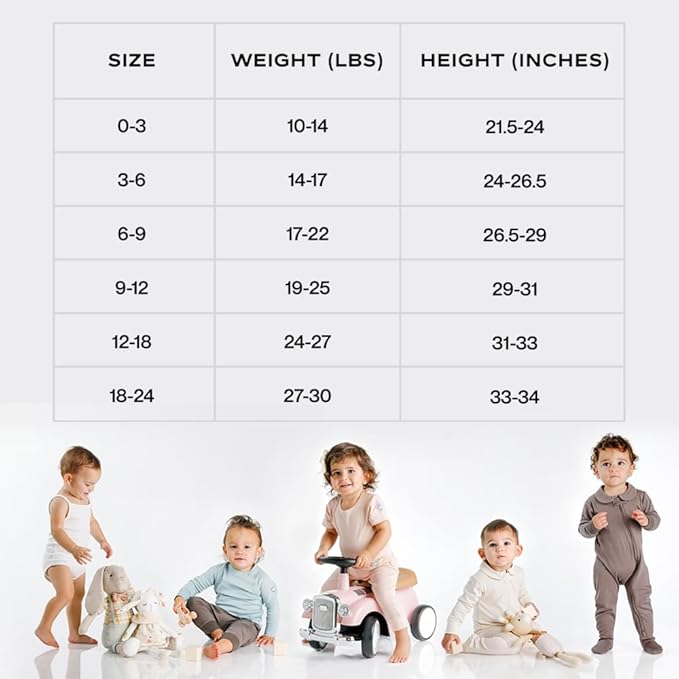 MON CHOU Convertible Footie Pajamas - Soft Organic Cotton Baby Pajamas - 100% Pima Cotton PJ’s & Luxury Newborn Sleepers