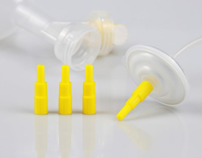 PumpMom-us Backflow Adapter for Spectra S1 S2 Pump to Use Medela Flanges and Bottles, Connects Between Medela Breastshield and Spectra Backflow Protector (Not for Flex Connectors)