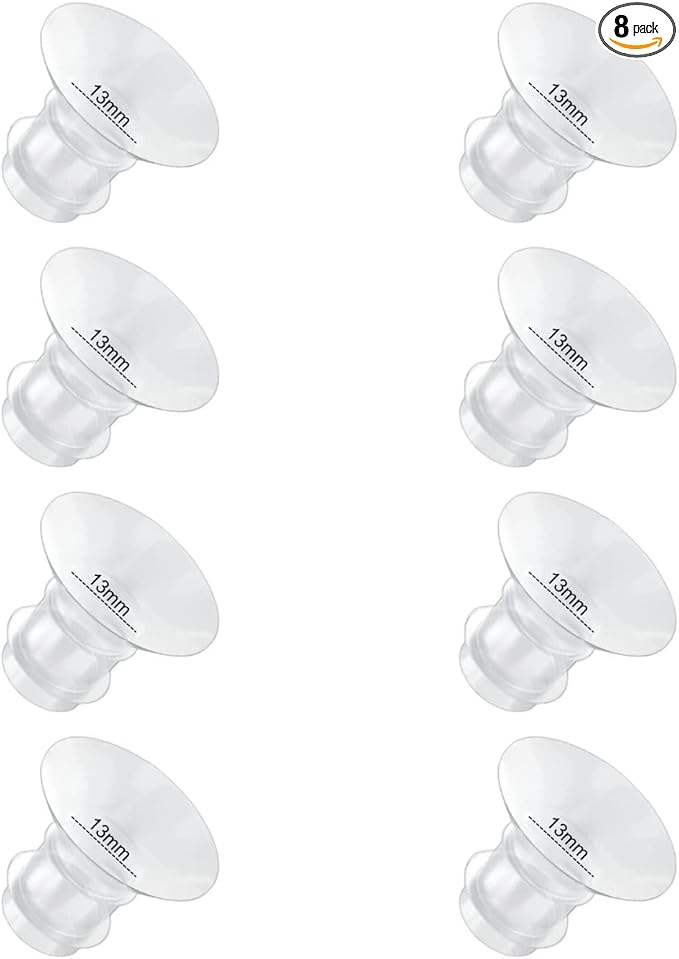 Flange Inserts 13mm 8PC Compatible with Momcozy S12 pro/S9 pro/S9/S10/S12/Medela/TSRETE/Spectra/Bellababy etc 24mm Wearable Breast Pump, Reduce 24mm Tunnel Down to Correct Size