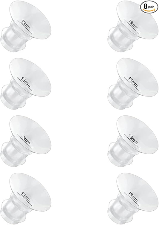 Flange Inserts 13mm 8PC Compatible with Momcozy S12 pro/S9 pro/S9/S10/S12/Medela/TSRETE/Spectra/Bellababy etc 24mm Wearable Breast Pump, Reduce 24mm Tunnel Down to Correct Size