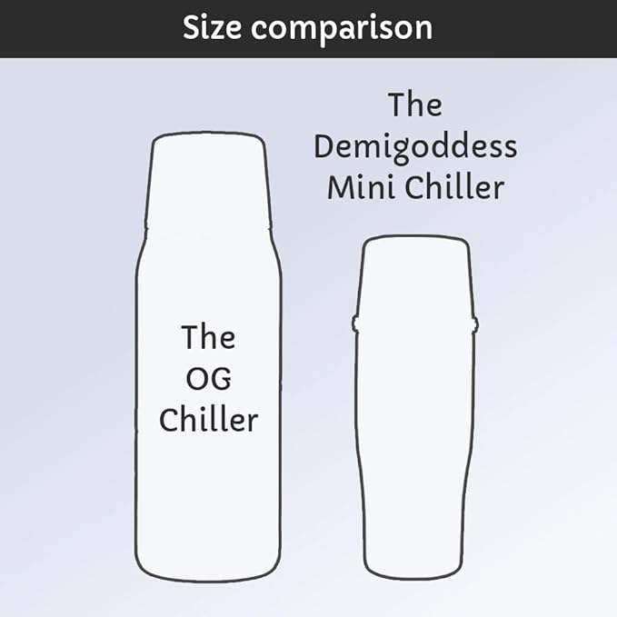 CERES CHILL Mini Breastmilk Chiller Demigoddess, Reusable Breastmilk Storage Container, Keeps Milk at Safe Temperatures for Up to 16 Hours,Bottle Cooler,Connects W/Most Major Pumps (Sunset Ombre)
