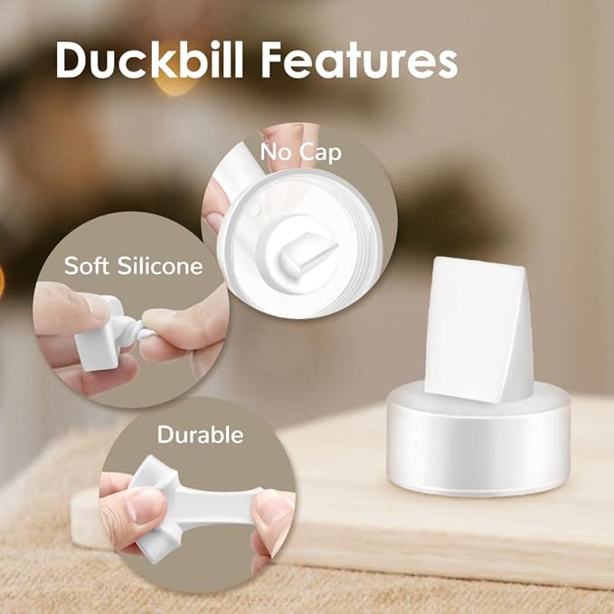 Maymom Pump Parts Compatible with Spectra S1 Spectra S2 Spectra Incl Duckbill Valve Replace Spectra Duckbill Valve Spectra S2 Replacement Parts Not Original Spectra Pump Parts (8 Duckbill 2 Membrane)