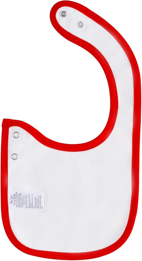 Maiwa 6 Pack Waterproof Cotton Baby Bibs for Girls Boys for Drooling Eating with Snaps