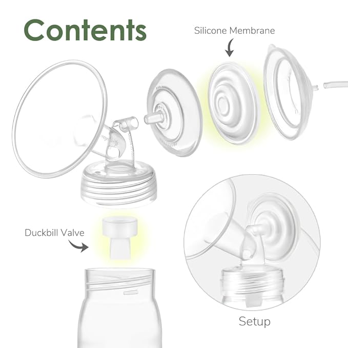 Maymom Pump Parts Compatible with Spectra S1 S2 9 Plus Synergy Gold Incl Duckbill Valve Silicone Membrane Not Original Spectra S1 S2 Replacement Pump Parts
