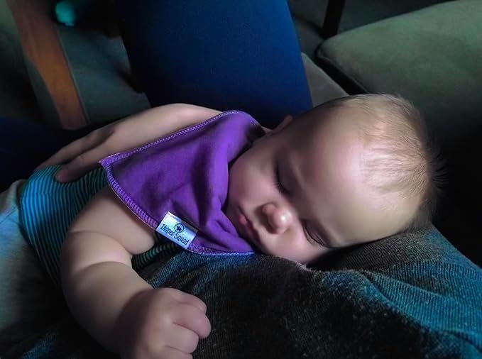 DiaperSquad's Baby Bibs for Drooling and Teething, Bibs for Boys, Baby Girl - Solid Cotton Baby Drool Bibs