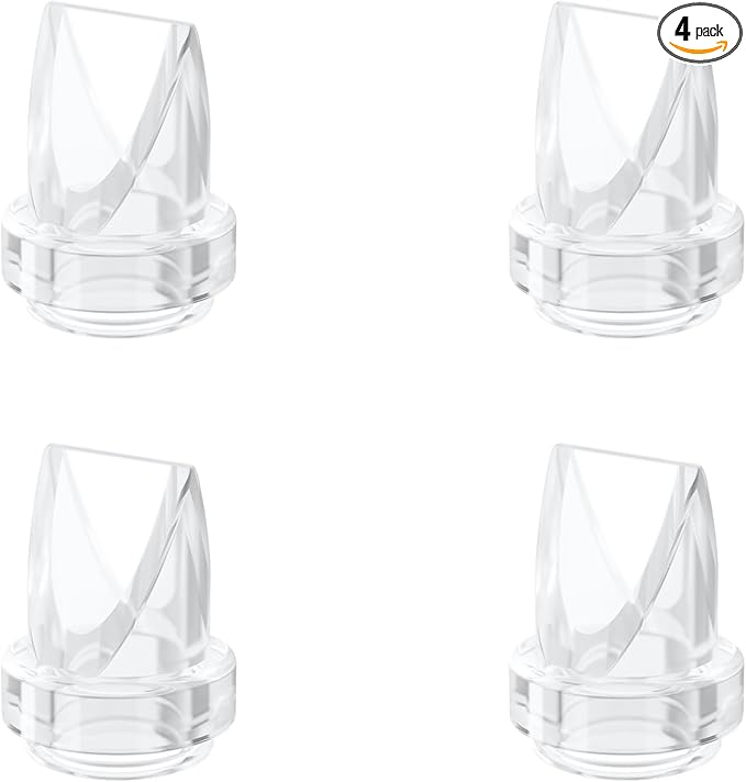 4pcs Duckbill Valves Compatible with eufy S1 Pro/S1/E10/E20 Breast Pump, Replace for Lansinoh Discreet Duo/NCVI/NICEGREEN/Nuliie/Zooawa S32 Breast Pump Parts