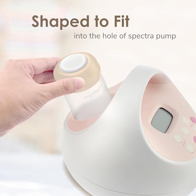 Maymom Wide Neck Breastmilk Collection n Storage Bottle 5.4 oz; Re-markable SureSeal Disc. Fits Spectra S2 Spectra S1 9 Plus.