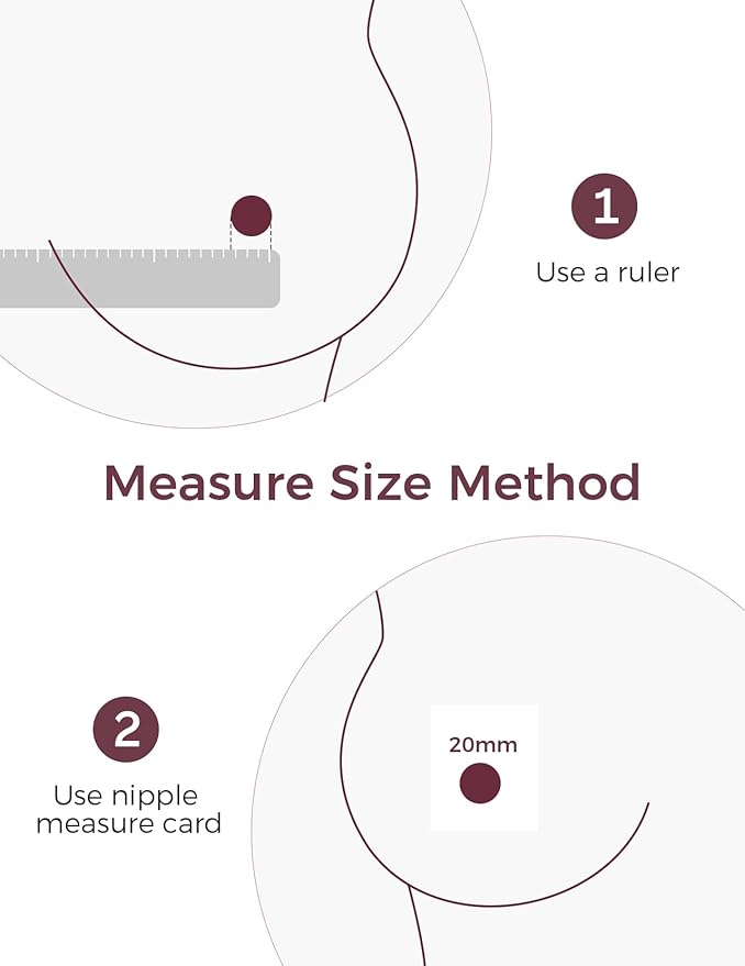 Momcozy Original Replacement Accessories for M5| M6| M9, Food-Grade Silicone & BPA Free, Original Breastfeeding Parts, Inserts 19mm, 4 Pack