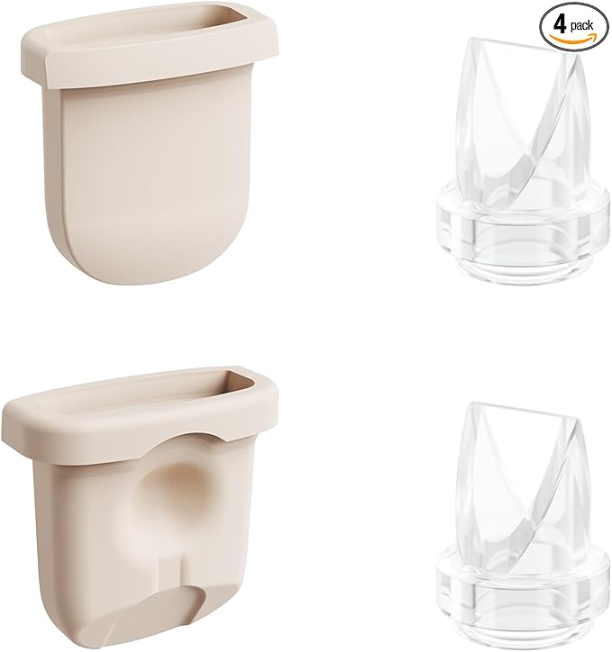 4pcs Breast Pump Parts, 2pcs Duckbill Valves and 2pcs Silicone Diaphragm Compatible with eufy S1 Pro/S1/E10/E20 Wearable Breast Pump, Replace for eufy Pump Parts,Not Original Parts