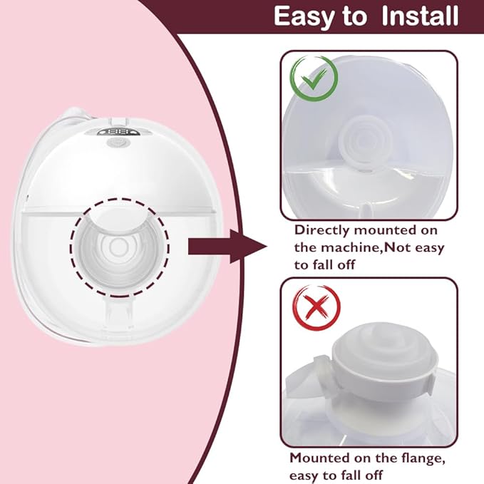 4PCS Duckbill Valves & 2PCS Diaphragm Compatible with Momcozy M5 Wearable Breast Pump, Replacement Pump Parts Accessories Compatible for M5 Momcozy, Not Original Mom Cozy Accessories