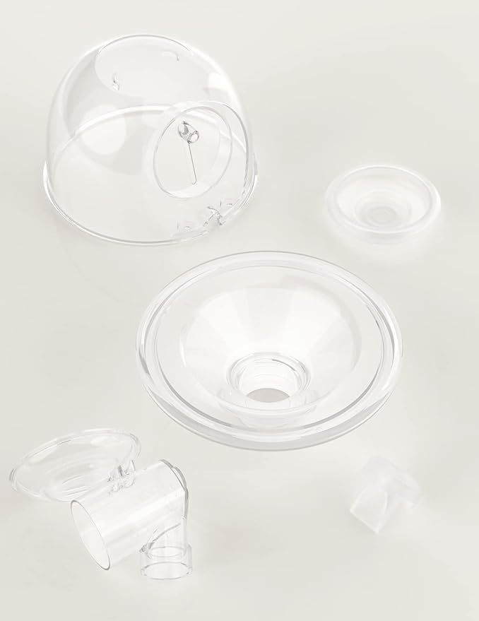 Momcozy Original S9 Pro/S12 Pro Replacement Accessories, Only Compatible with Momcozy S9 Pro/S12 Pro Breast Pump NOT for S9/S12 (Single-Sealed Full Set Collector Cup with 24mm Flange,180ml, 1 Pack)
