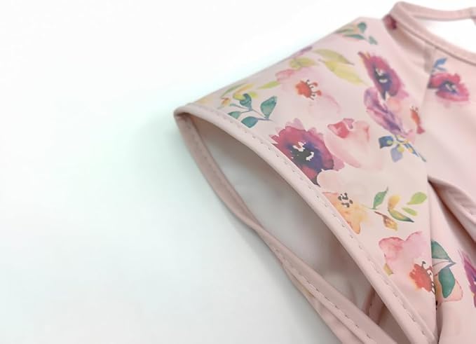 GZMM Waterproof Baby Bibs,Infant Toddler Extra Cover Feeding Bib With Food Catcher,Easy Clean & Washable