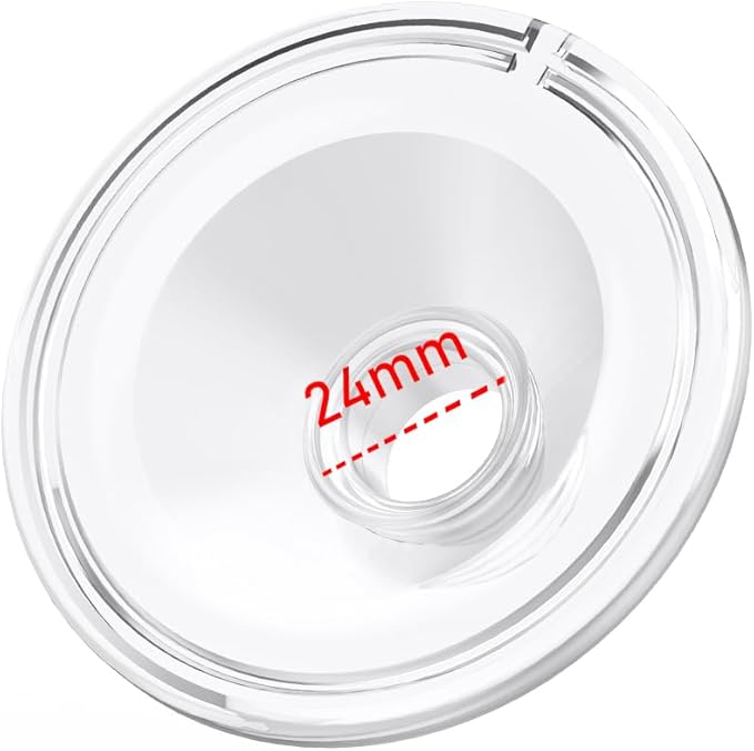 1pcs Silicone Flange 24mm Compatible with Momcozy S12 Pro/S9 Pro/TSRETE S12/kmaier S12 Breast Pump，Flange Wearable Breast Pump Replacement Accessories,Shield 24mm Flange Parts