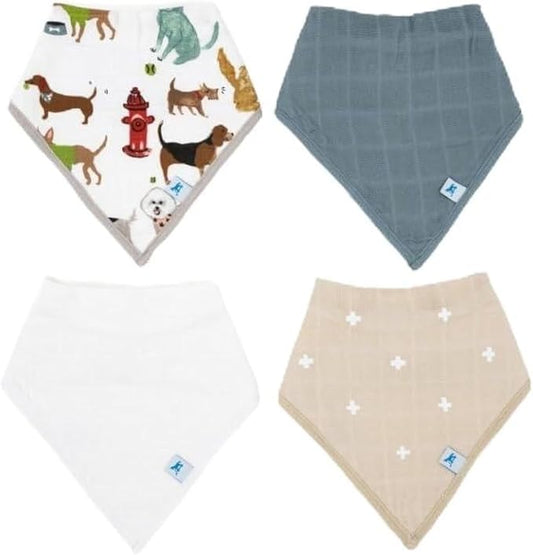 Little Unicorn Cotton Muslin with Fleece Bandana Bib