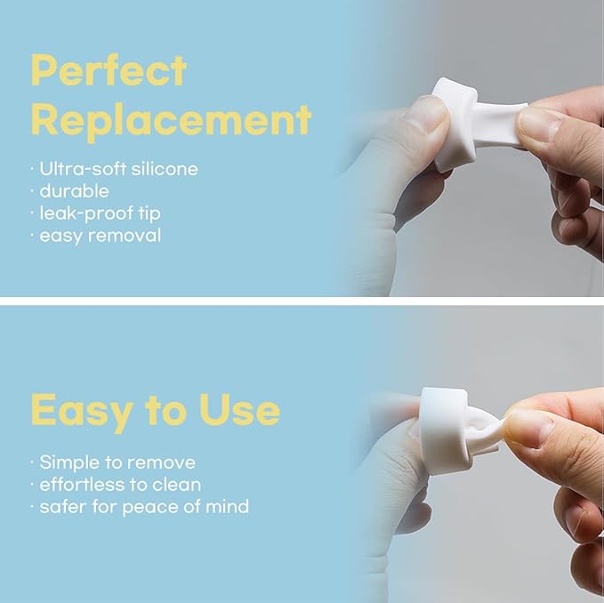 Flange Inserts for Spectra, Spectra Replacement Pump Parts for S1/S2/9 Plus, Not Original Accessories, Breast Pump Parts Include 2-Pack 24mm Flanges and 4-Pack Duckbill Valves