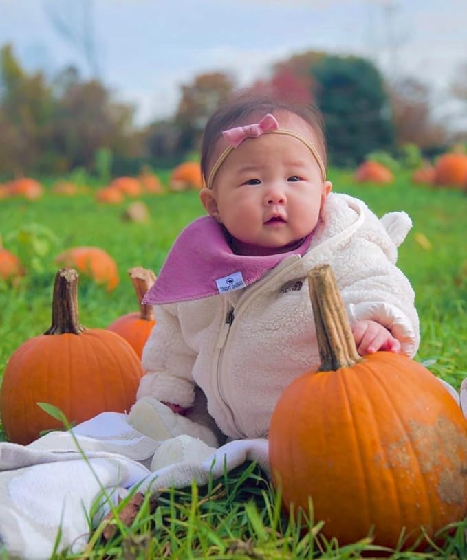 DiaperSquad's Baby Bibs for Drooling and Teething, Bibs for Boys, Baby Girl - Solid Cotton Baby Drool Bibs