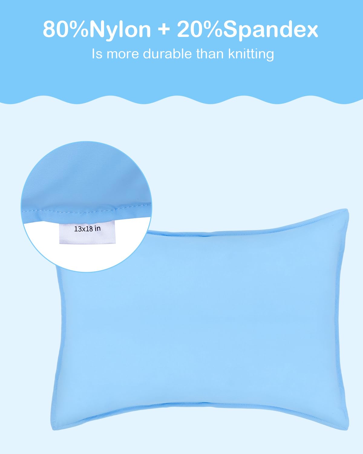 ALVABABY Toddler Pillowcases Stretchy Soft Kids Pillow Cover 2 Pack Fit 13"x 18" or 12"x16" Envelope for Girl Boy Sleepy Travel Pink 2TPN02A