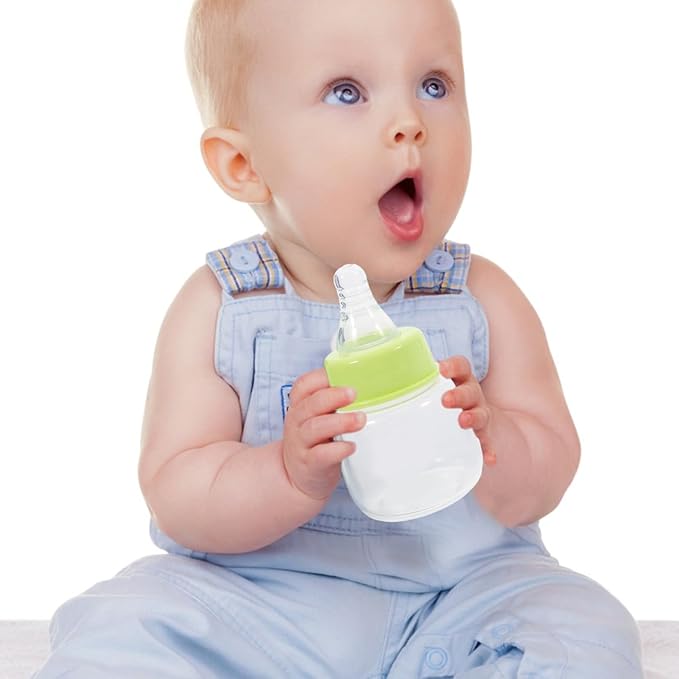 Kisangel Mini Baby Bottles 3pcs Baby Bottle Plastic Travel Food Feeder for Milk Cereal
