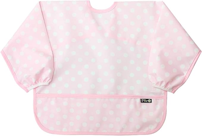Long Sleeve Waterproof Bib for Toddlers – Feeding Smock for Baby Mealtime, Self-Feeding, Painting & Messy Play, BPA-Free