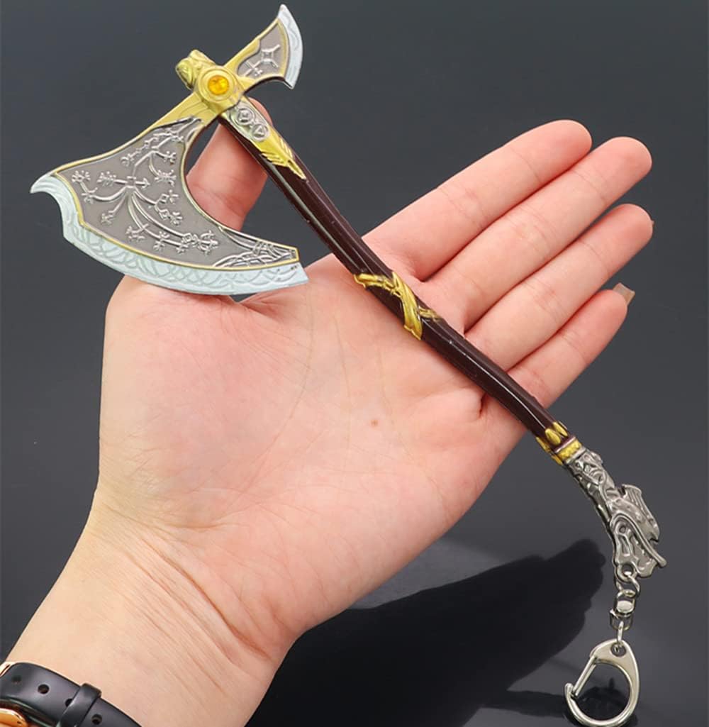God of War Ragnarök Kratos Blades of Chaos Action Figures Game Toy Collection Keychain Desk Decoration Backpack Pendant Gift
