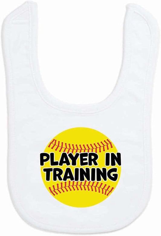 ChalkTalkSPORTS Softball Baby & Infant Bibs | Soft Microfiber Softball Baby Bibs