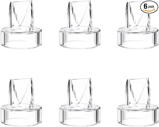 6pcs Duckbill Valves Compatible with Momcozy S12 Pro/S9 Pro/TSRETE S12/Kmaier S12 Wearable Breast Pumps Accessories,S12 pro/S9 pro/S12 Breast Pump Replacement Parts