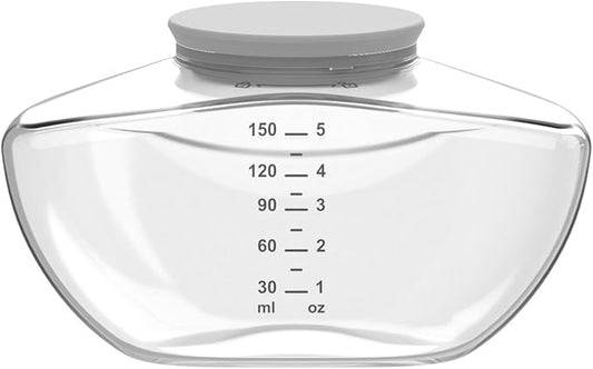 1pc Breast Pump Milk Collector with Silicone Lip Compatible with Momcozy Upgraded Mobile Flow M9, Upgraded M9 Breastmilk Container, Easy to Storage and Carry, Not Mom Cozy Original Parts