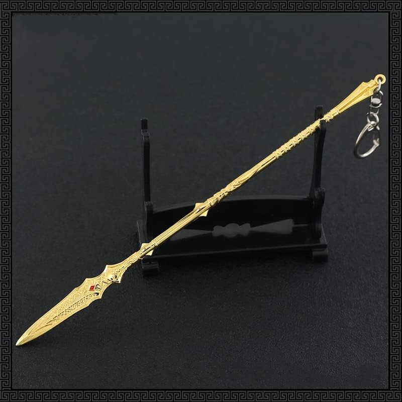 God of War Ragnarök Kratos' Draupnir Spear Action Figures Game Toys Collection Keychain Gift Desk Decoration Backpack Pendant Gift