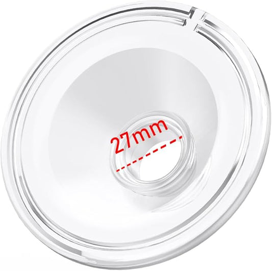 1pcs Silicone Flange 27mm Compatible with Momcozy S12 Pro/S9 Pro/TSRETE S12/kmaier S12 Breast Pump，Flange Wearable Breast Pump Replacement Accessories,Shield 27mm Flange Parts