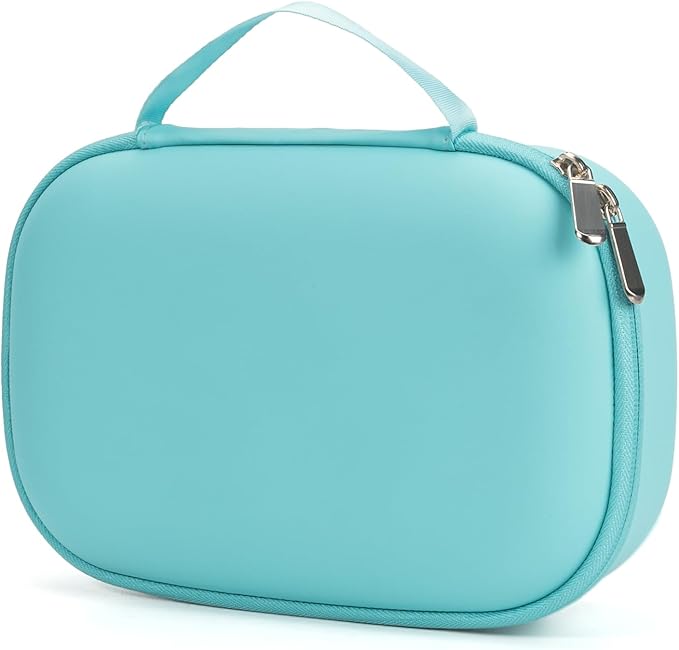 Wearable Breast Pumps Carrying Case, Hard Shell Breast Pump Bag with Waterproof Removable Tray, Breast Pump Storage Bag Compatible with Most of Wearable Breast Pumps (Teal)