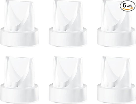 6 Pack Replacement Parts for Momcozy M6 Breast Pump, Also Replace to Mom Cozy M5/ V1 Pro/ V2 Pro Duckbill Valve,Breastfeeding Essential Accessories