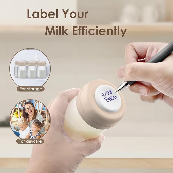 Maymom Wide Neck Breastmilk Collection n Storage Bottle 5.4 oz; Re-markable SureSeal Disc. Fits Spectra S2 Spectra S1 9 Plus.