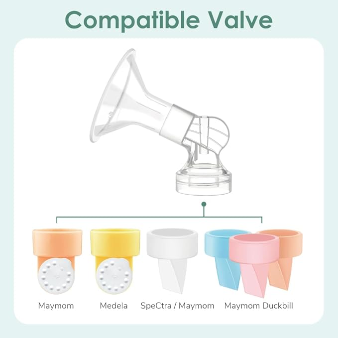 Maymom Connector Compatible with Medela Flanges. Not Original Medela Personalfit Connector. Compatible with Pump in Style Symphony Swing Breastpumps, and Maymom Flanges; 2pc/pk