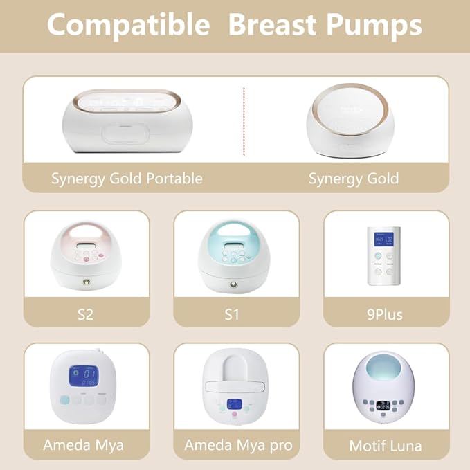 4pack Breast Pump Parts, 2pcs 19mm Flange and 2pcs Duckbill Valves for Spectra/Motif Luna/Amada MYA Breast Pumps Parts, for Spectra S2 S1 9 Plus, Replace to Flange Duckbill Valve