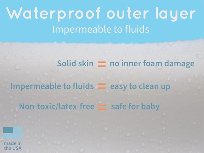 Keekaroo Peanut Changer Baby Vanilla– The Original Made in USA Easy-to-Clean Changing pad and The only Shell Over Foam, Fully Water Repellant