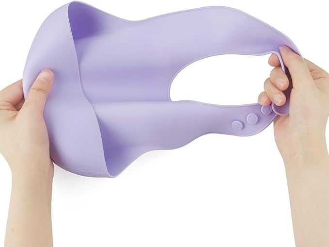 PandaEar 3 Pack Silicone Bibs for Boys Girls for Babies & Toddlers, Waterproof Feeding Bib with Large Food Catcher, BPA Free