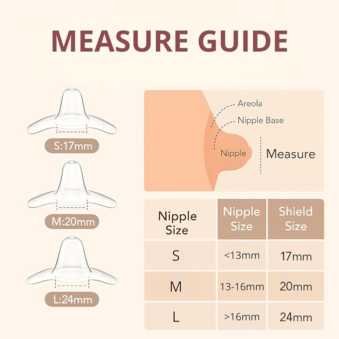 Snugell Wing-Shaped Nipple Shields| Ultra-Thin Silicone Shields for Nursing | 2-Pack with Protective Case | Designed for Use with Flat or Inverted Nipples (Small)