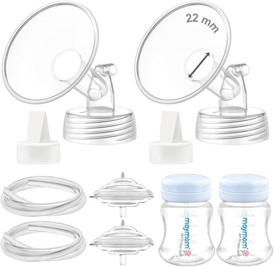Maymom Pump Parts Compatible with Spectra S2 S1, 22mm Flange Valve Tube Bottle Backflow Protector, Not Original Spectra S2 Replacement Pump Parts Duckbill Valve Bottle