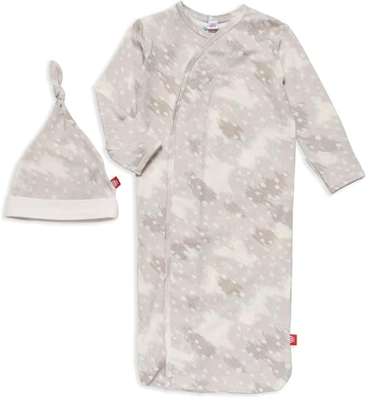 Magnetic Me Modal Newborn Sleeper Gown & Hat Set | Silky Soft Modal Fabric Sleep Sack
