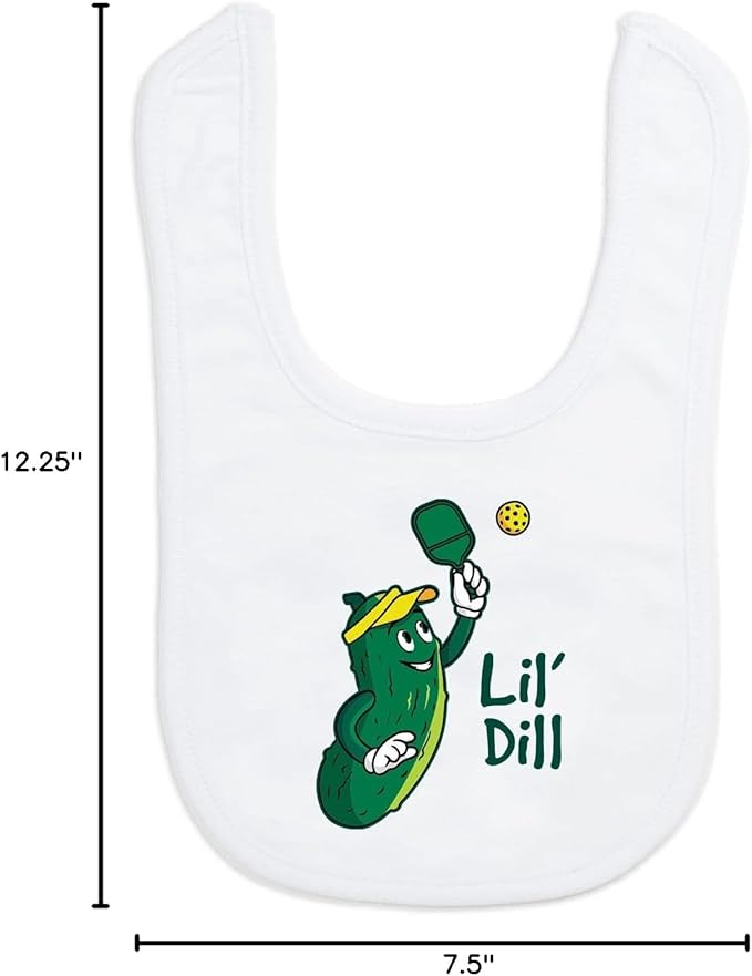 ChalkTalkSPORTS Pickleball Baby & Infant Bibs | Soft Microfiber Pickleball Baby Bibs
