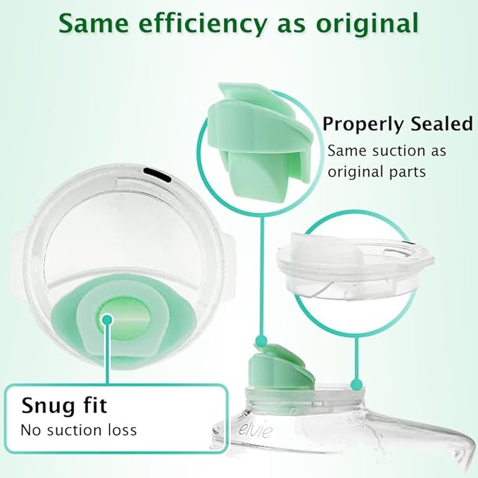 2pcs Duckbill Valves Compatible with Wearable Elvie Breast Pump,for Elvie Breast Pump Replacement Accessories, Silicone BPA Free