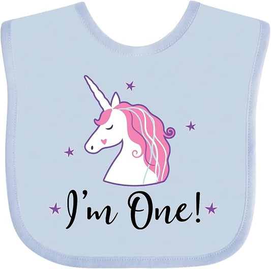 inktastic 1st Birthday Unicorn Baby Bib