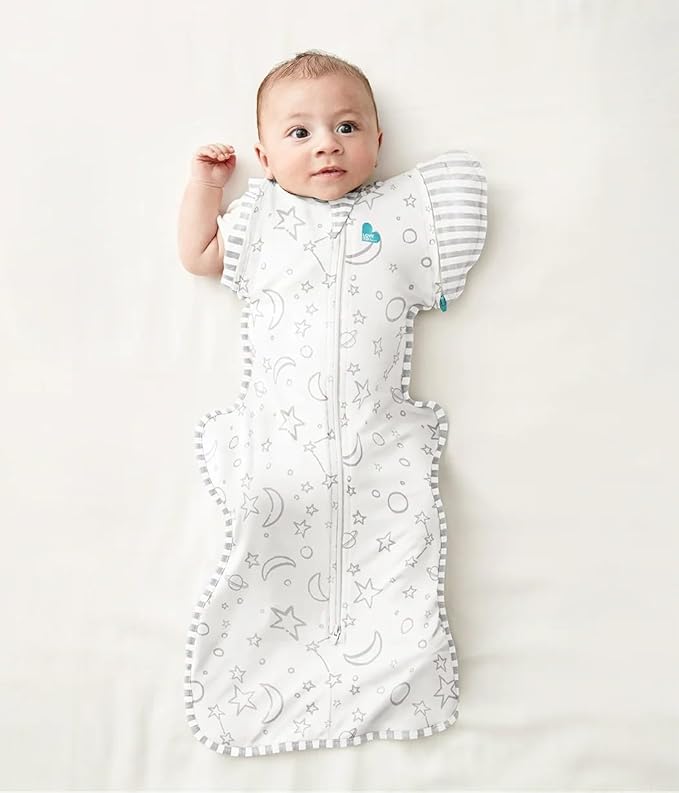 Love to Dream Swaddle UP Transition Bag, Luxuriously Silky Soft Viscose from Bamboo, Baby Sleep Sack, Patented Zip-Off Wings, Snug Fit Helps Calm Startle Reflex, 1.0TOG, 13-19 lbs, Cream