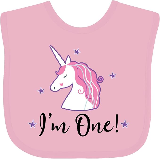 inktastic 1st Birthday Unicorn Baby Bib