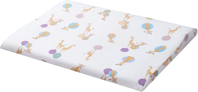 Nest Designs Toddler Pillow with Bamboo Viscose Pillowcase - Giraffe Shapes, Medium