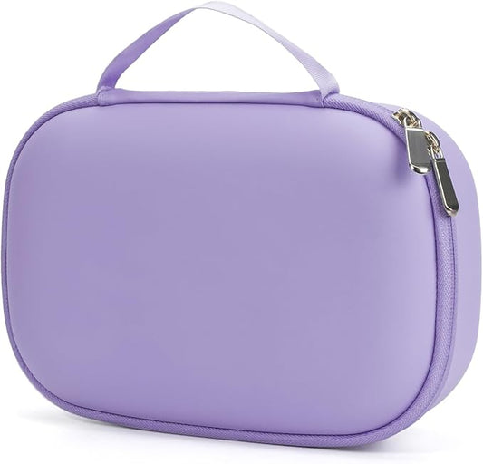 Wearable Breast Pumps Carrying Case, Hard Shell Breast Pump Bag with Waterproof Removable Tray, Breast Pump Storage Bag Compatible with Most of Wearable Breast Pumps (Purple)