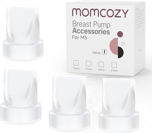 Momcozy Duckbill Valves Compatible with Momcozy M5. Original M5 Breast Pump Replacement Accessories, 4 PCS