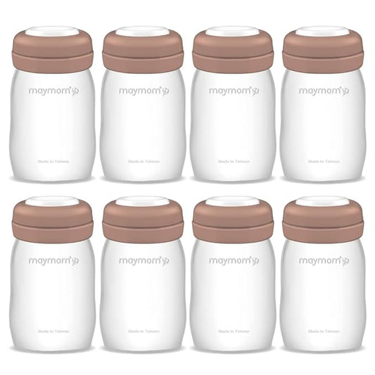 Maymom Wide Neck Breastmilk Collection n Storage Bottle 5.4 oz; Re-markable SureSeal Disc. Fits Spectra S2 Spectra S1 9 Plus.